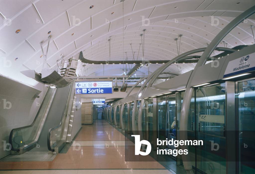 Meteor Ligne 14, Paris. Photography 1997