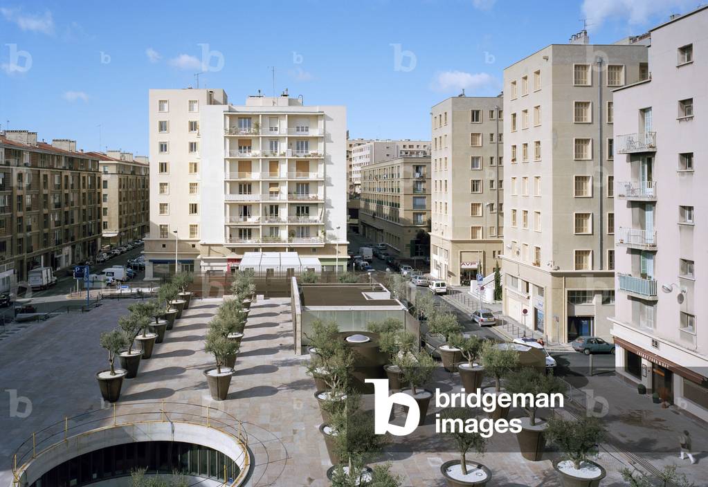 The extension of the town hall of Marseille (Bouches du Rhone). Architect Franck Hammoutene, 2006.