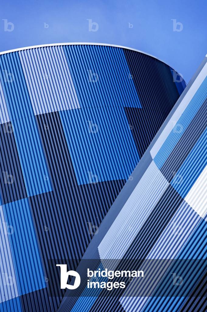 The extension of the concert hall of the Luciole, 171 Rue de Bretagne in Alencon, Orne, Basse Normandie (Basse-Normandie), France. Architecture Jacques Moussafir, 2006-2008. Photography 05/06/09