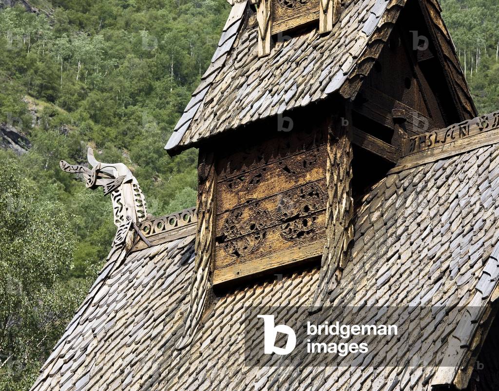 The standing wooden church of Borgund in Norway.
