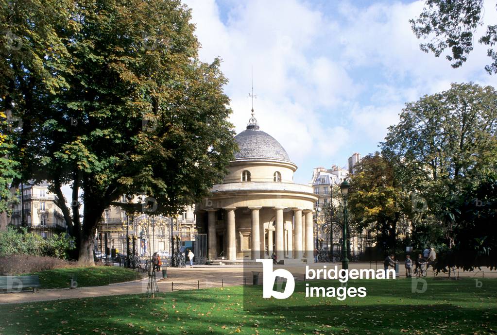 The Orleans rotunda of Parc Monceau, Paris 8th arrondissement. In 1788, Claude Nicolas Ledoux (1736-1806) closed the park by the Orleans rotunda, a grant office for the farm gate of the Farmers Generaux. The rotunda housed an apartment for Louis Philippe Joseph, Duke of Orleans (1747-1793).