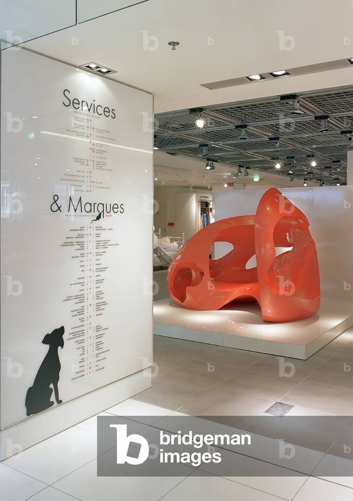 Les Galeries Lafayette, 40 Boulevard Haussmann, Paris 9. Architecture by Jean-Jacques Ory, Saguez and Partners.