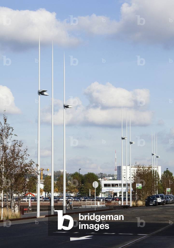 The commercial and cultural complex of the Docks Vauban in Le Havre (Seine Maritime). Construction 2009, architects Bernard Reichen and Philippe Robert.