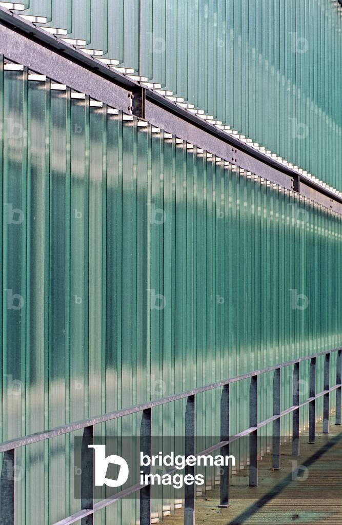 Wall in reglite of the faculte of Jussieu, Paris 5.