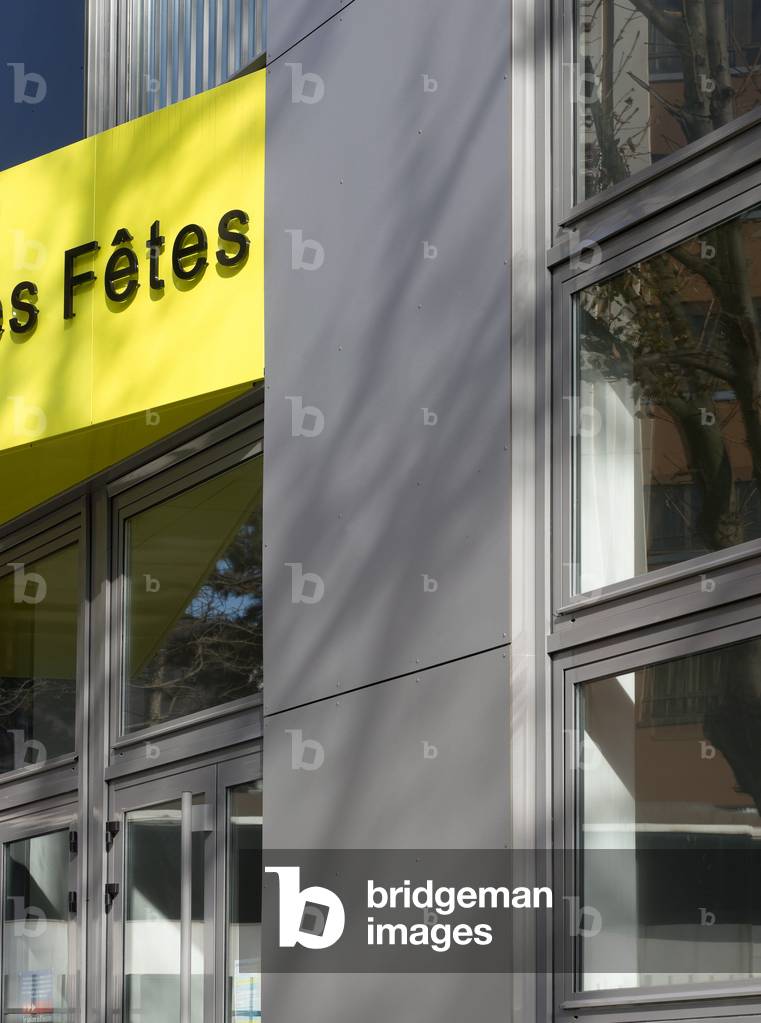 Centre d'animation et de spectacle, Place des Fetes, Paris 19. Architecture by Christian Biecher, 2007. Photography 16/09/07