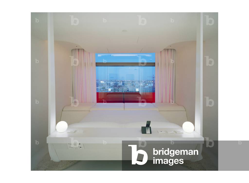 A room signed by Kathryn Findlay inside the hotel Puerta America, 41 Avenida America in Madrid, Spain. Architecture 2005. Photography 13/09/05