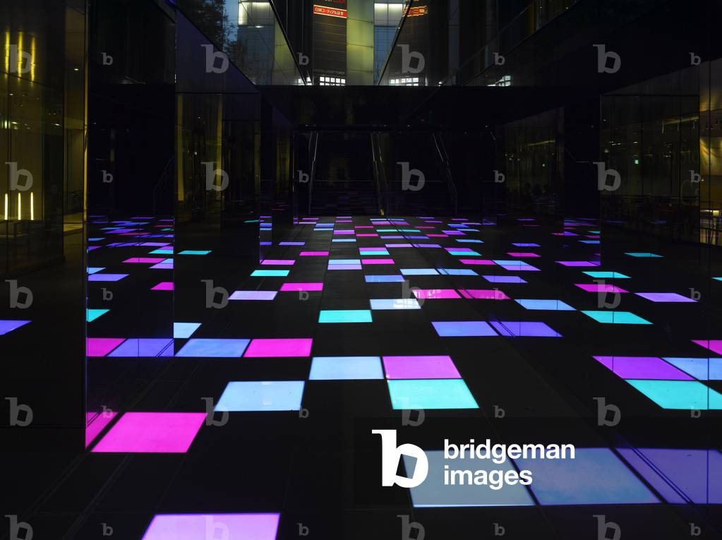 Kaleidoscopic garden (Sunken Garden). Urban Patio of Lucent Tower in Nagoya, Japan. Peripherals architecture, 2006-2007.