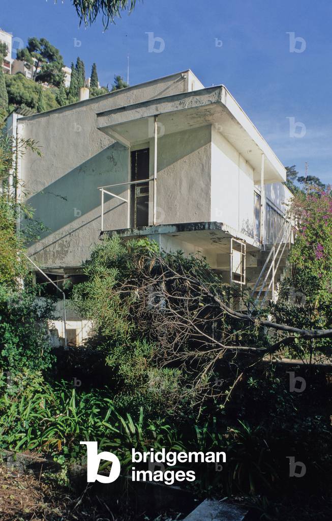 Maison d'Eileen Gray in Roquebrune Cap Martin (Alpes Maritimes). Architects Jean Badovici (1893-1956) and Eileen Gray (1878-1976, 1929.