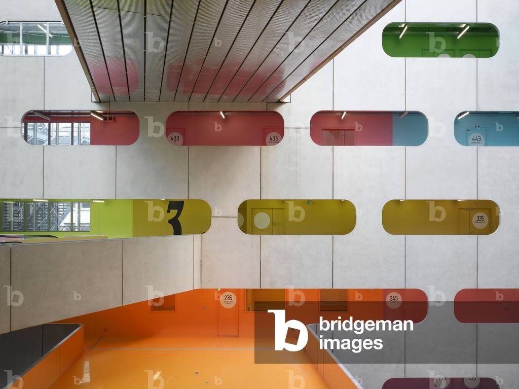 L'Atrium de Jussieu, Pole scientifique, Paris 5th arrondissement. Architects Peripheriques, Anne Francoise Jumeau and Emmanuelle Marin and David Trottin, 2002- 2006.