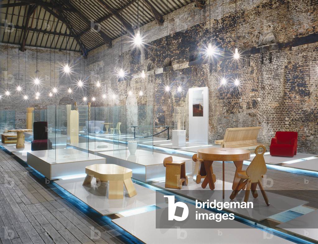 Martin Szekely's exhibition at the Grand Hornu in Belgium, 1988. Scenographer: Patrick Mellett.