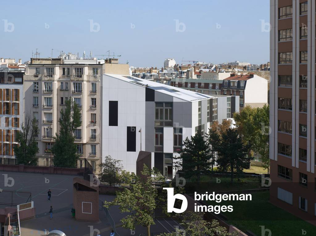 Centre d'animation et de spectacle, Place des Fetes, Paris 19. Architecture by Christian Biecher, 2007. Photography 16/09/07