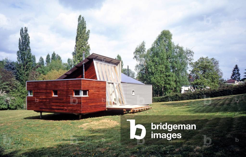 House - workshop (House-Atelier) of artists in Droue sur Drouette (Droue-sur-Drouette), Eure et Loir (Eure-et-Loir). Architecture Thierry Mazellier, 2002. Photography 2002