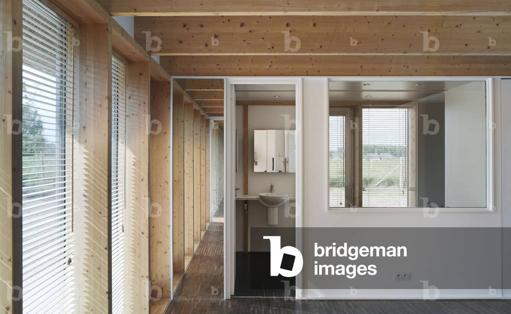 House “” Chaume 01”” in Bourg Achard (Bourg-Achard) in Haute-Normandie (Haute Normandie), France. Architecture of CO-BE Architecture and Landscape, 2007. Photography 10/06/07