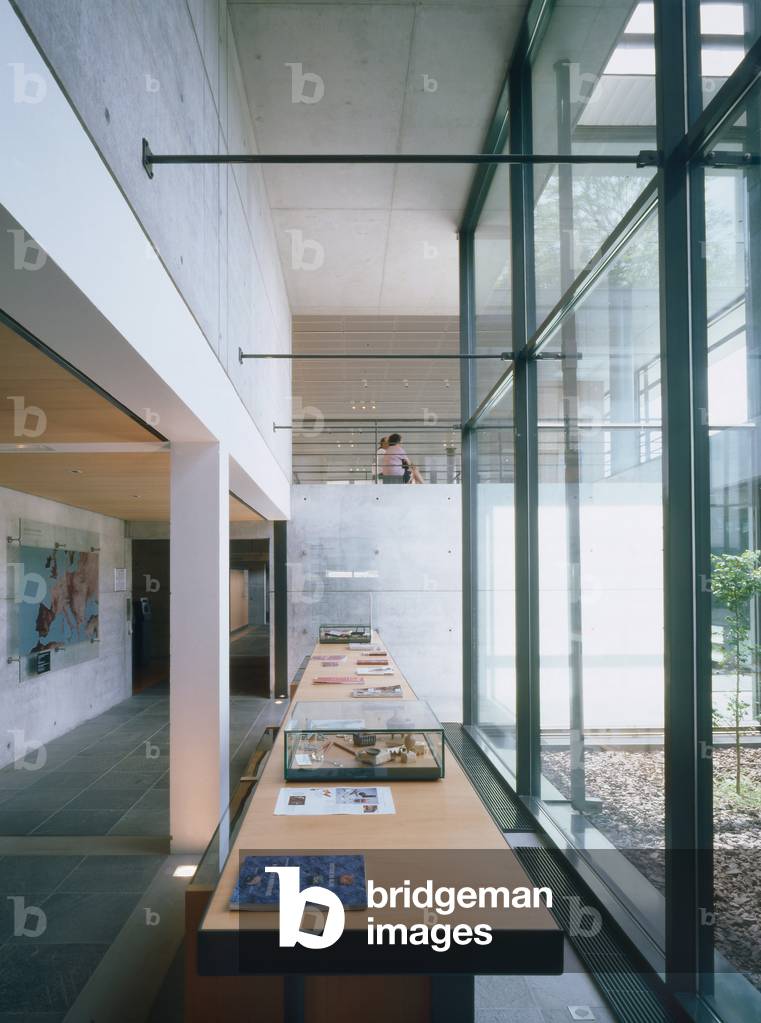 Museum of Celtic Civilization at Mont Beuvray, Saint Leger sous Beuvray (Saone and Loire). Realisation 1996, architect Pierre Louis Faloci. Photography 1996.
