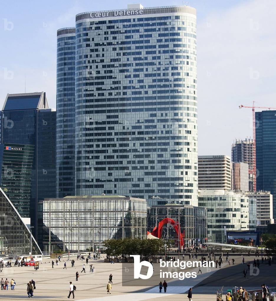 Tours Coeur a la Defense, Levallois (Hauts de Seine). Construction 2001, architect Jean Paul Viguier. Photography 21/09/08.