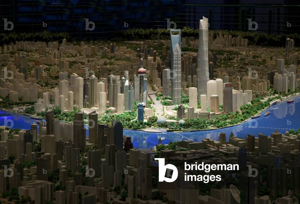 The model of the Pu-Dong District of Shanghai City Model Shanghai City - Pu-Dong District -