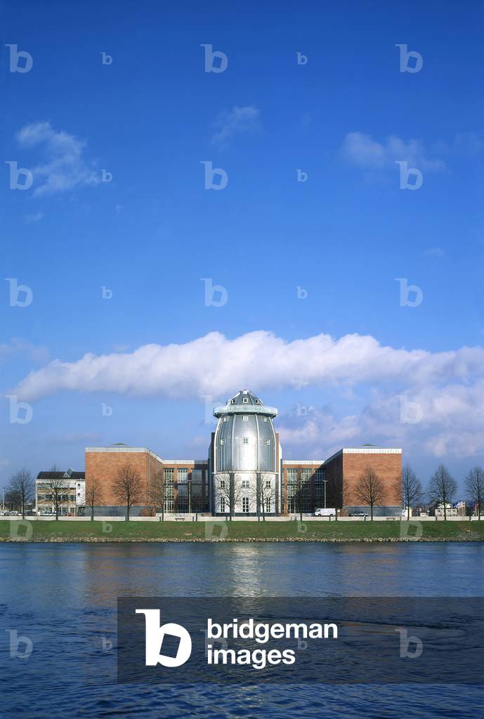 Musee de Bonnafanten in Maastricht in the Netherlands (Netherlands). Architecture Aldo Rossi, 1995. Photography 1995