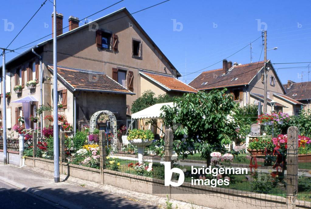 Cite miniere in Petite Rosselle (Moselle).
