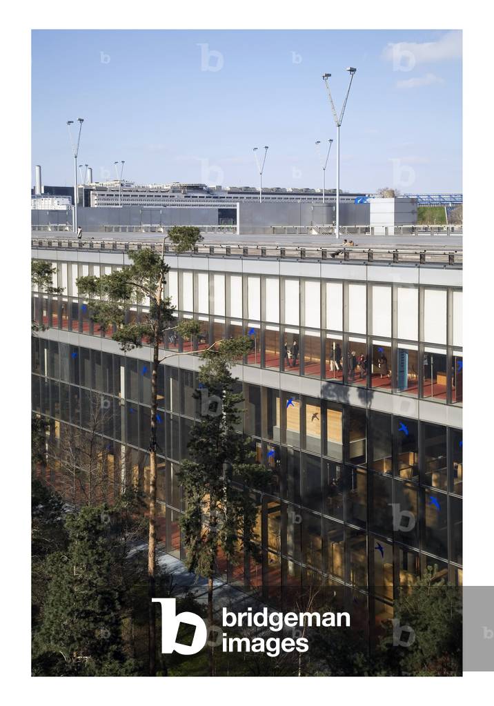 The Bibliotheque nationale de France Francois MitterRand in Paris 75013. Architect Dominique Perrault, 1995. Photography 15/03/06.