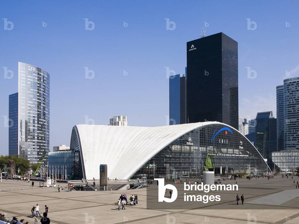 The National Centre of Industry and Techniques a la Defense, a symbol of French post-war engineering and French know-how, CNIT