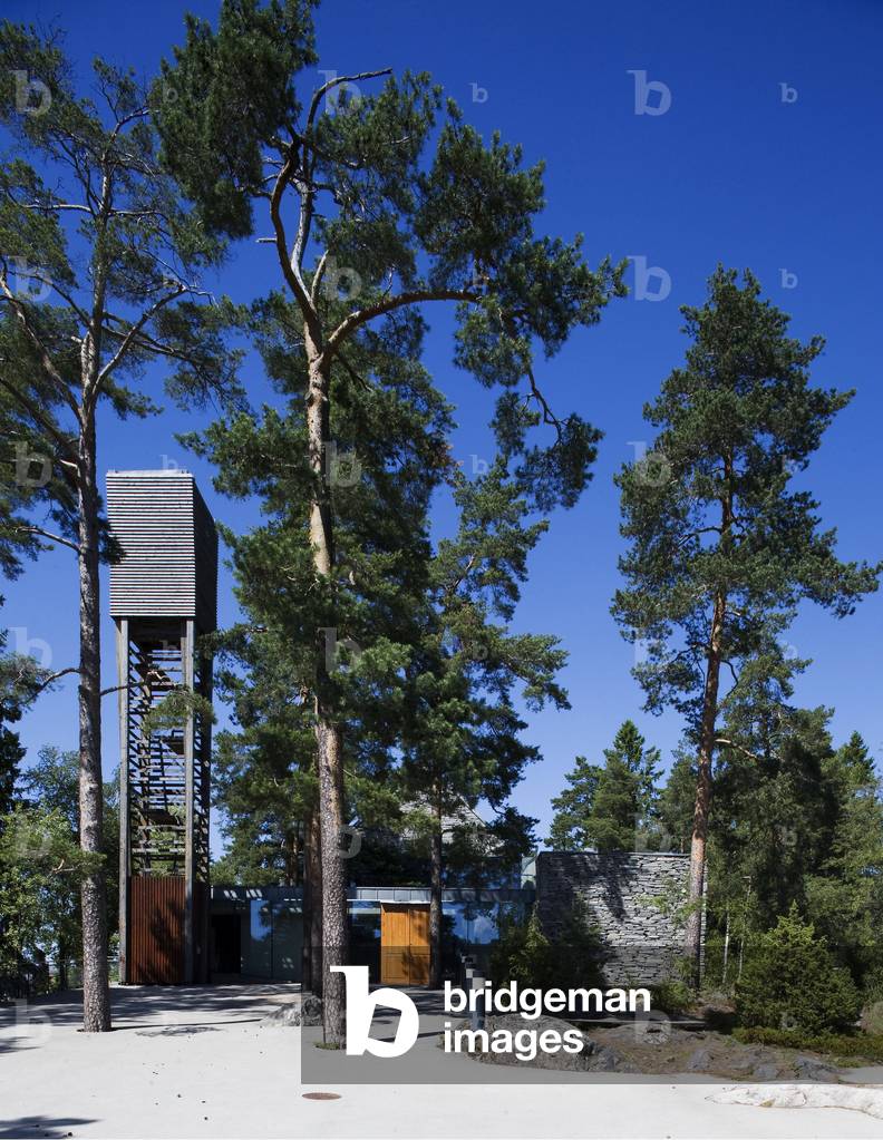 Mortensrud Church in Oslo (Norway). Architect Jensen/Skodvin Architecs, 2002.