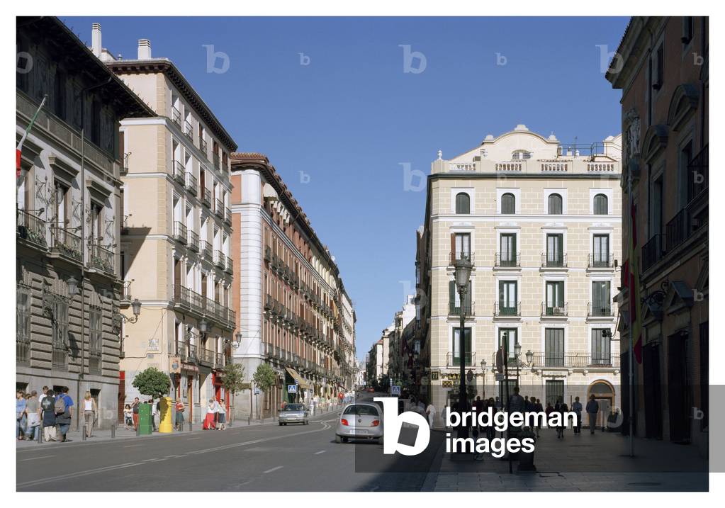 La Capitania General, Calle Mayor in Madrid, Spain.