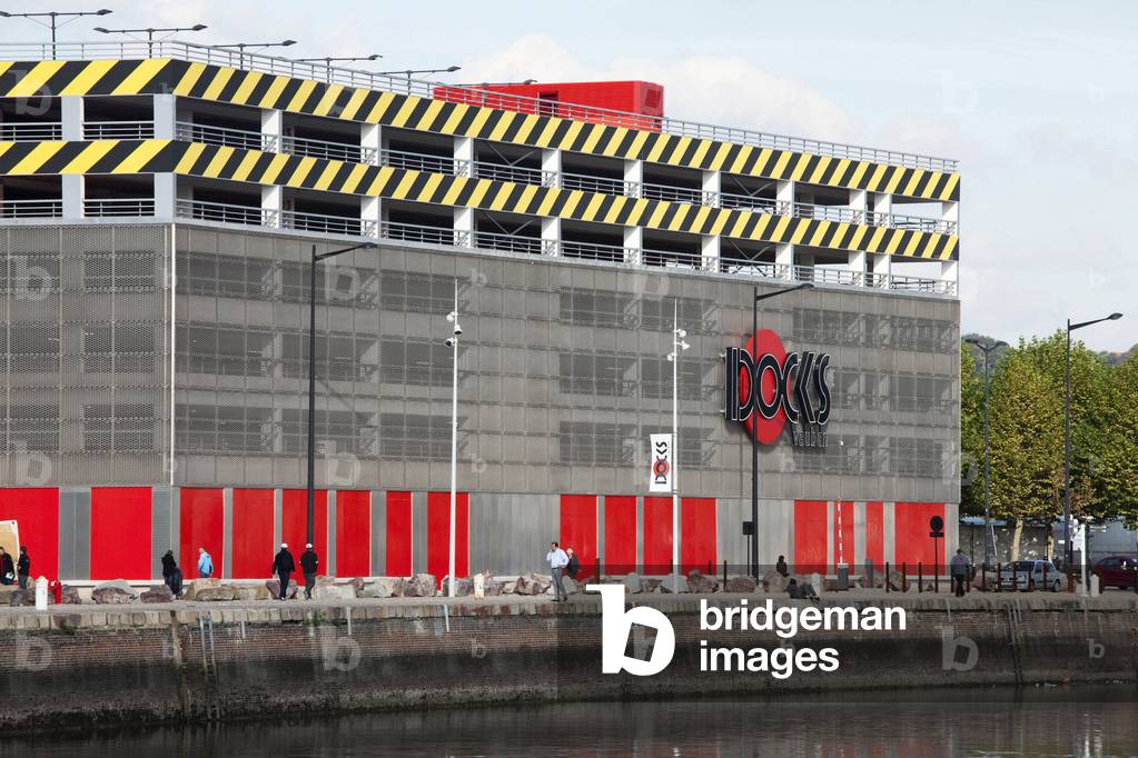 The commercial and cultural complex of the Docks Vauban in Le Havre (Seine Maritime). Construction 2009, architects Bernard Reichen and Philippe Robert.