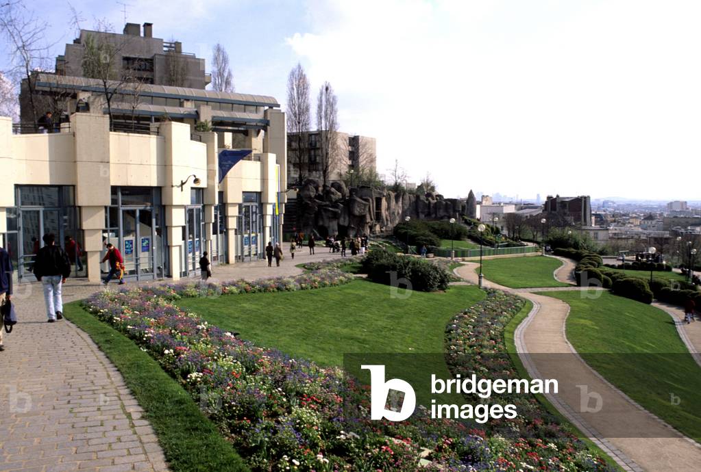 The Parc de Belleville in Paris 20th. 1988 by Francois Debulois and Michel Viollet (landscape designer).