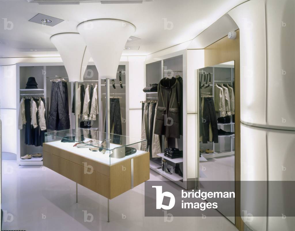 The Marithe et Francois Girbaud boutique in Paris 6, France. Architecture by Kristian Gavoille, 2002.