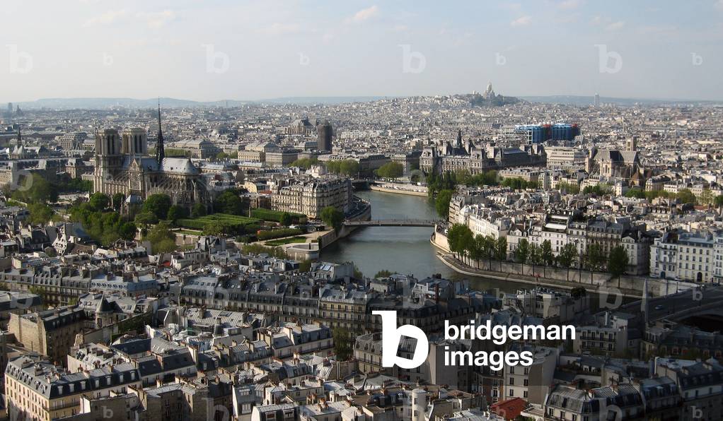 View of Paris from the tower of Jussieu, Paris. Photography 18/09/08.