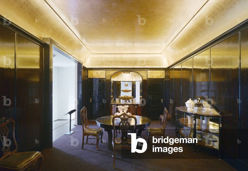 The dining room Jeanne Lanvin at the Musee des Arts Decoratifs, 107 rue de Rivoli, Paris 75001. Architecture by Bernard Desmoulin and Bruno Moinart 2006. Photography 10/09/06