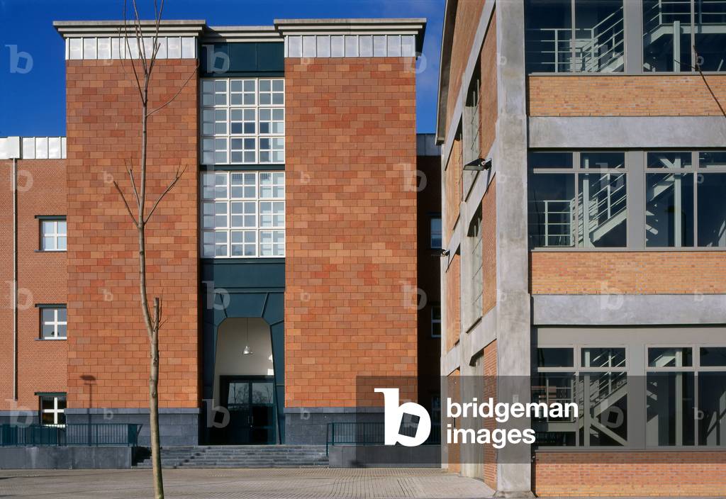 Musee de Bonnafanten in Maastricht in the Netherlands (Netherlands). Architecture Aldo Rossi, 1995. Photography 1995