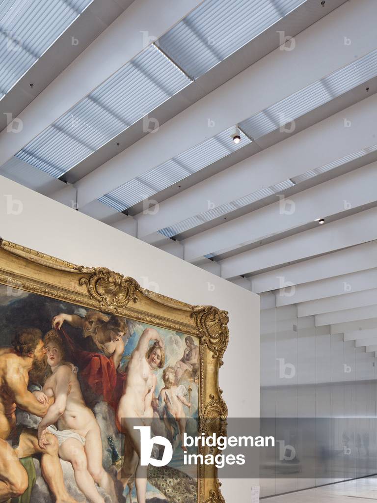 The painting Ixion, king of the Lapithes, tricks Junon by Pierre-Paul Rubens at the Musee du Louvre-Lens Leuvre-Lens - 2012, Kazuyo Sejima and Ryue Nishizawa - Sanaa Agency -