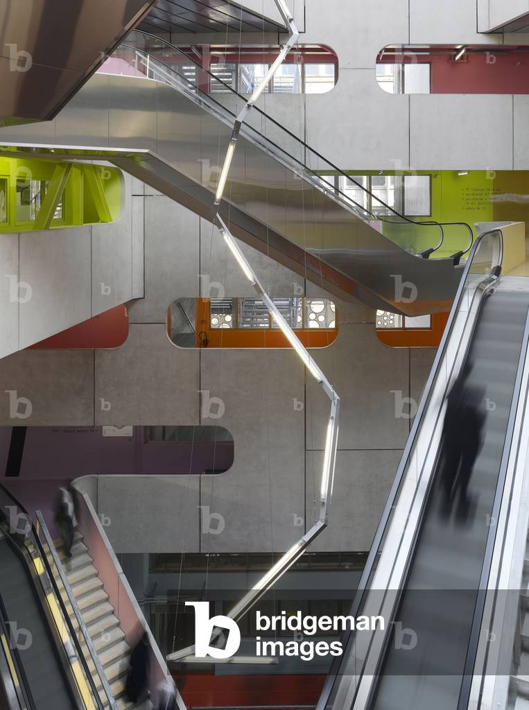 L'Atrium, Universitite Pierre et Marie Curie, Jussieu, Paris 6th Arrondissement.Peripheriques Architectes, Anne Francoise Jumeau, Emmanuelle Marin, David Trottin, 2002-2006.