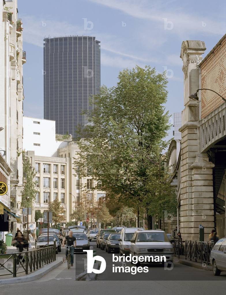 Place de la Republique de Panama and Tour Montparnasse Paris 15th arrondissement. Photography 2005.