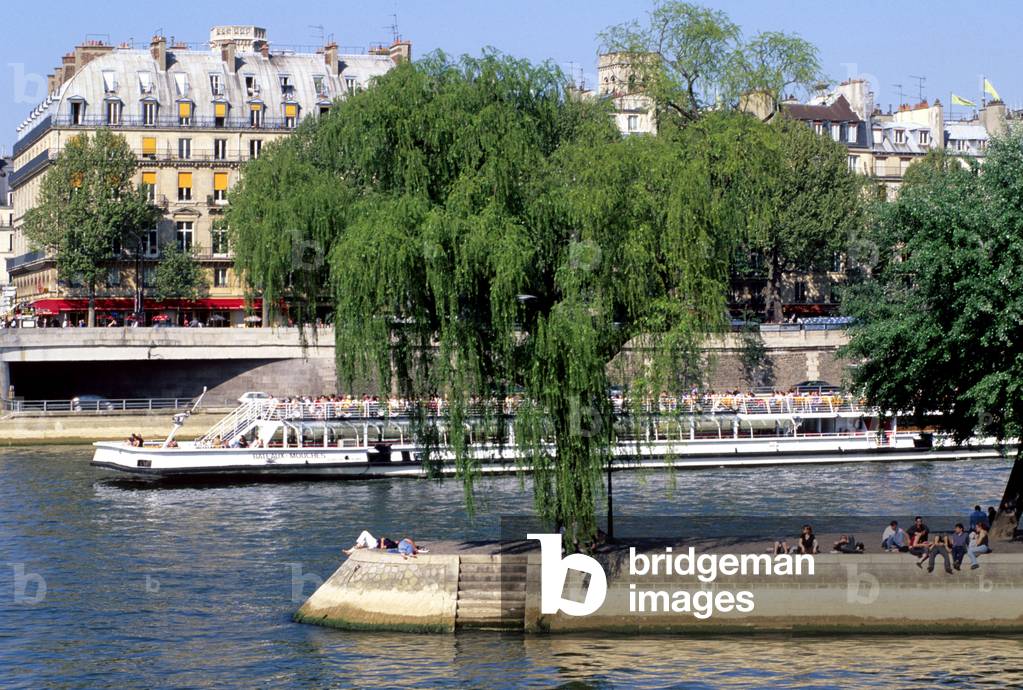 The square du Vert Galant (Vert-Galant) in Paris.