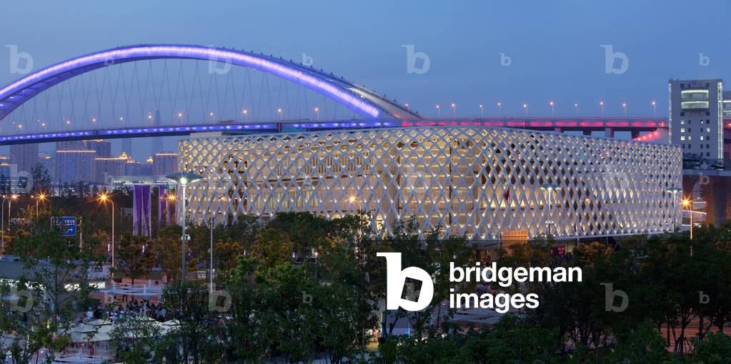 The Pavilion of France has the World Exhibition in Shanghai, China. Architecture by Jacques Ferrier, 2010. Photography on 23/05/10