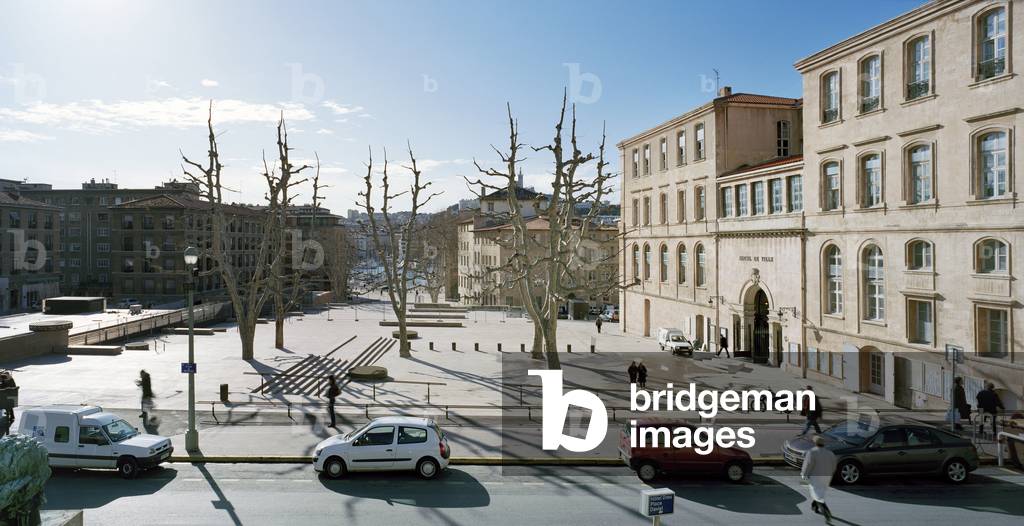The extension of the town hall of Marseille (Bouches du Rhone). Architect Franck Hammoutene, 2006.