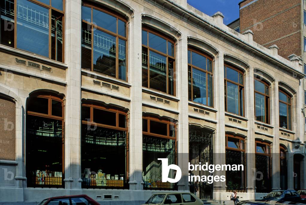 Les Anciens stores Waucquez, Centre Belge de la Cartoon, 20 rue des sables in Brussels (Belgium). Architect Victor Horta (1861-1947), 1903-1906.