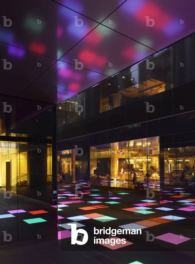 Kaleidoscopic garden (Sunken Garden). Urban Patio of Lucent Tower in Nagoya, Japan. Peripherals architecture, 2006-2007.