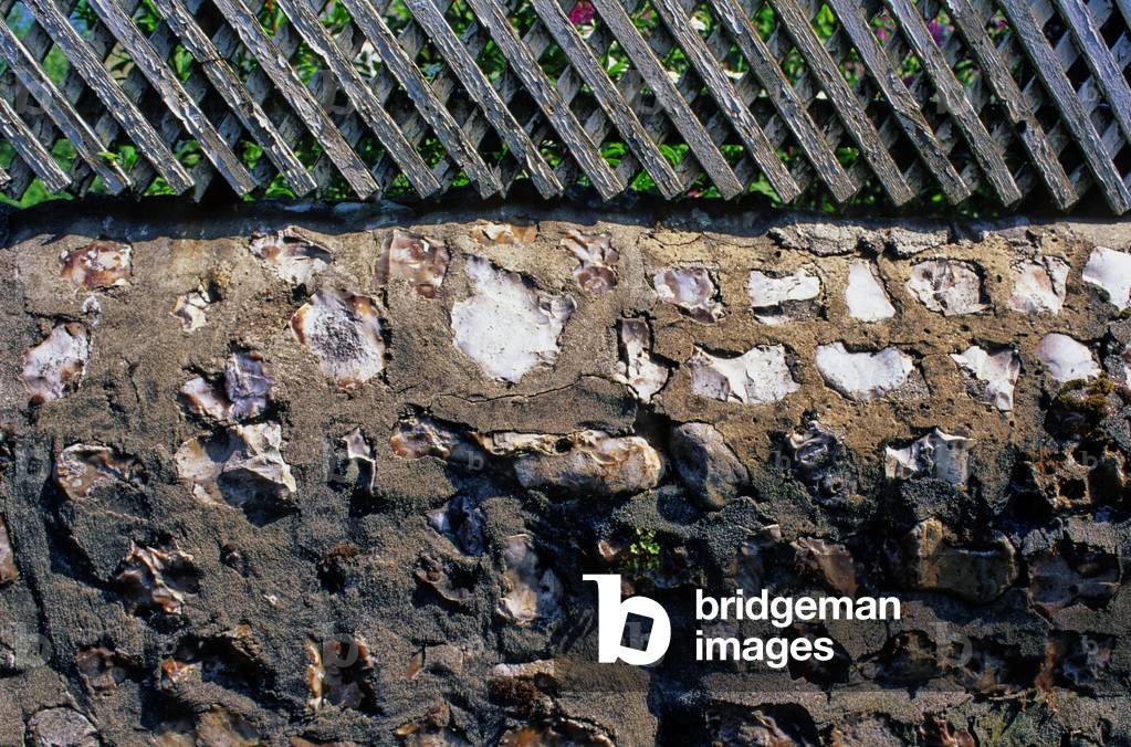 Detail of a flint wall.