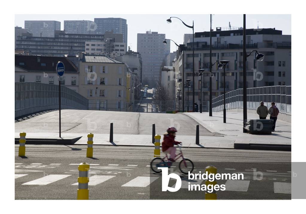 Extension of Rue Charcot towards Avenue de France in Paris 75013. Photography 15/03/06.
