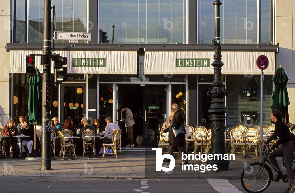 Einstein Cafe on Unter den Linden a Berlinae (Germany).