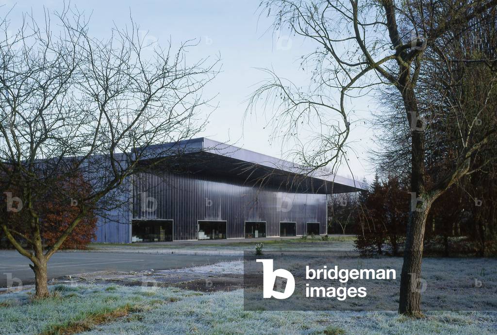 Ricola Factory by architects Jacques Herzog and Pierre de Meuron in Mulhouse in 1995. (photo)