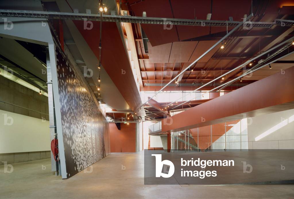Museum of Design in Groningen, Netherlands. Architects: Alessandro Mendini, Michele de Lucchi, Coop Himmelblau and Philippe Starck, 1985-1995. Photography 1995