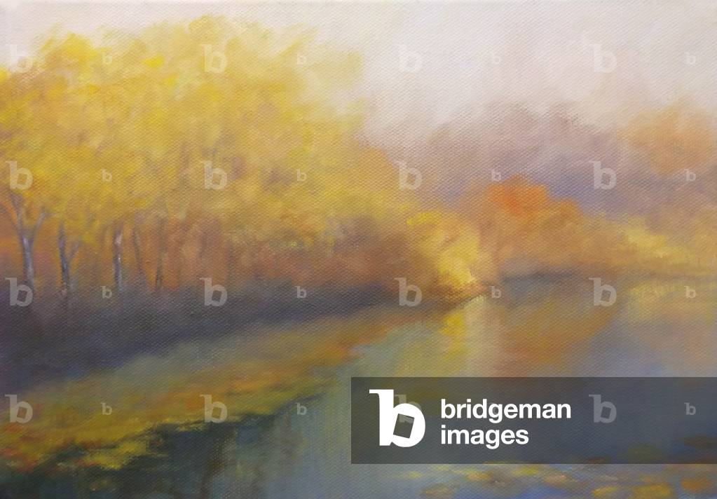 River Gold 2012 (oil on canvas) landscape river