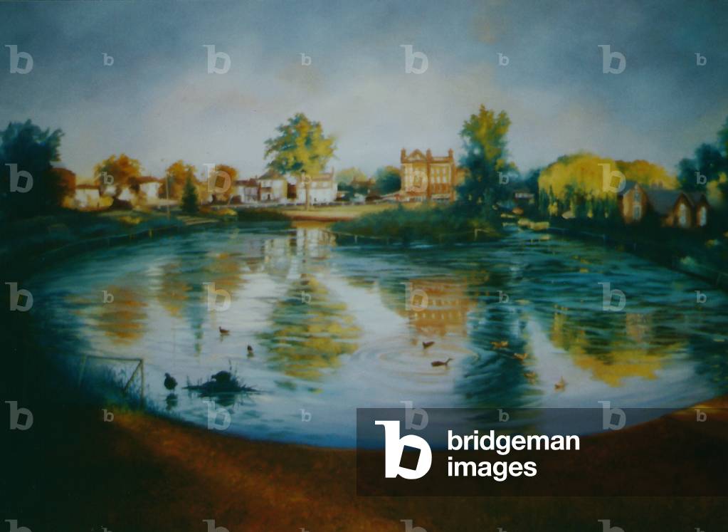 Barnes Pond, 2006 (oil on canvas) landscape Barnes