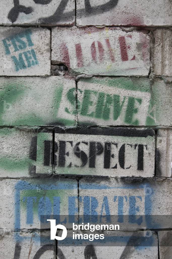 Graffiti on a wall, 2010 (photo)