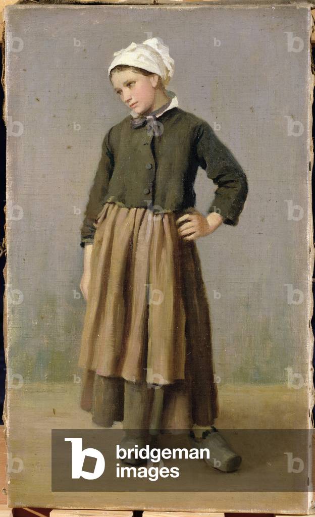 Breton Girl (oil on canvas)