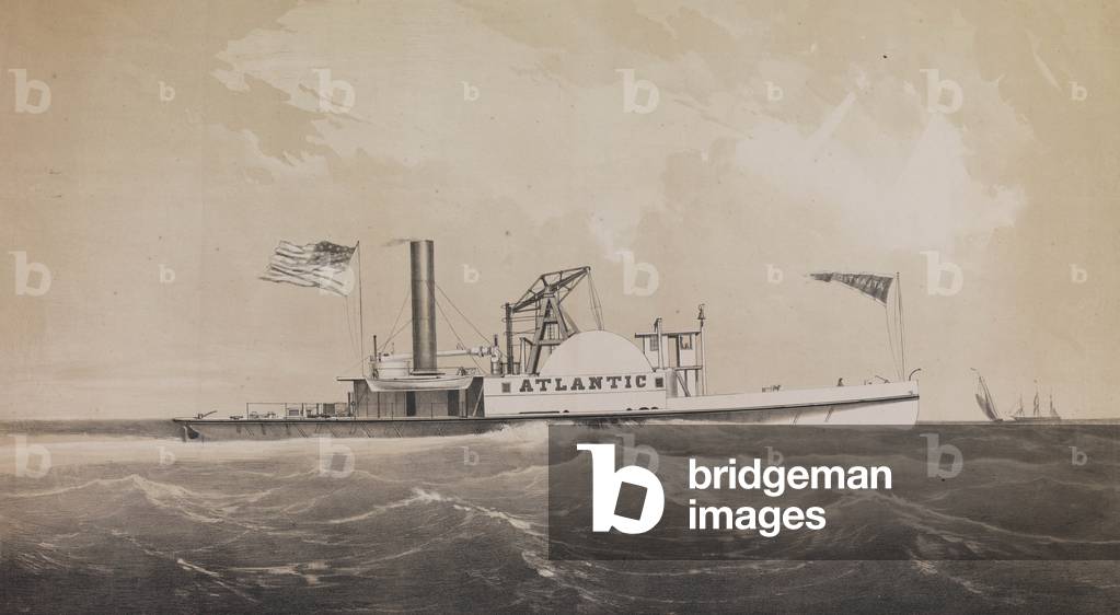 Steam Tug Atlantic, c.1860 (litho)